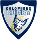 Logo de Colomiers Rugby représentant un bouclier avec un oiseau stylisé et le texte "Colomiers Rugby"