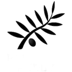Feuille stylisée en blanc sur fond noir