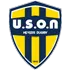 Bouclier jaune et noir avec les lettres U.S.O.N. en haut