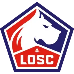 Logo pentagonal avec un cheval stylisé et les lettres "LOSC" en dessous